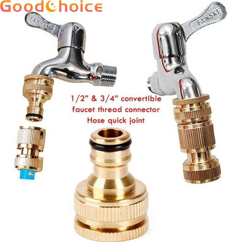Water Pipe Connector G3/4 To G1/2 Gold Quick Connector 3/4in 2022 Universal