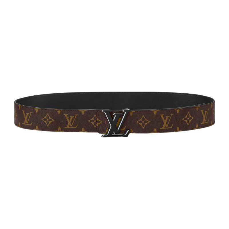 LV/Louis Vuitton Men's Monogram Canvas and Smooth Leather 40mm Wide Double sided Belt M8263U