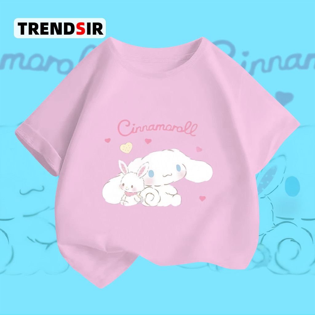 TrendSir มาใหม่ ลายเยอะ เสื้อยืดแขนสั้น เสื้อโอเวอร์ไซส์ Sanrio Yulin dog 100% Cotton 6สี 100-140 ใส่สบายมาก