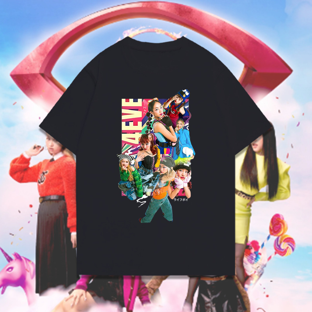 ใหม่ 4EVEเสื้อยืด สำหรับ aye-4EVE สำหรับ aye ผ้าฝ้ายแขนสั้นพิมพ์เสื้อยืด