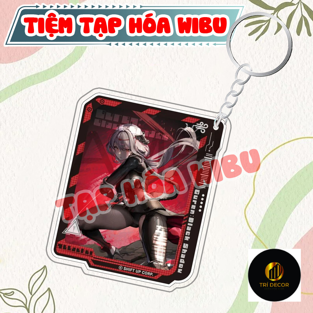 พวงกุญแจอะคริลิค Goddess of Victory Nikke Ludmila Ruppe Rabit Deluxe Scarlet Black Shadow Game M527