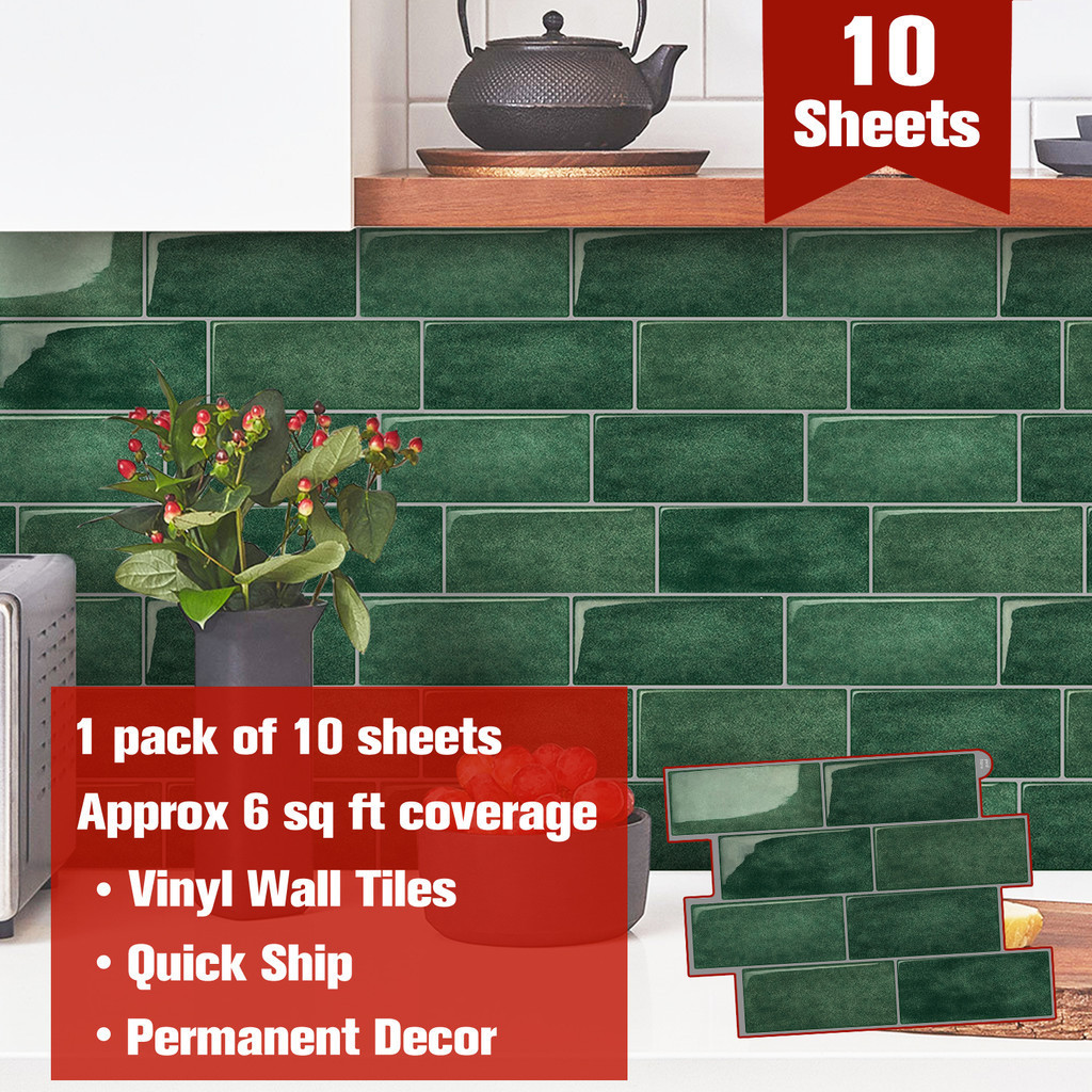 3D Peel and Stick Subway Wall Tile สติกเกอร์พรีเมี่ยมกันน้ําวอลล์เปเปอร์สําหรับ Apatment House RV ปร