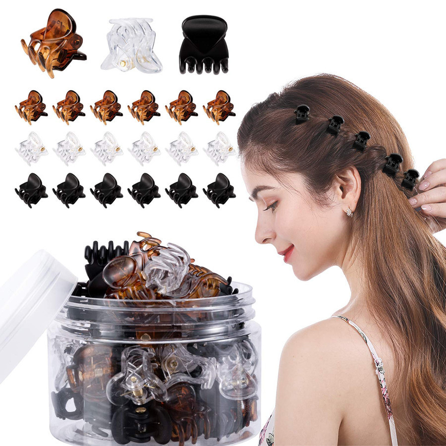 10pcs หวานมินิผม Claw คลิปสําหรับผู ้ หญิงผม Claw สไตล ์ เกาหลีเก ๋ ไก ๋ ปูคลิปผม Hairpins ผู ้ หญิงอุปกรณ ์ เสริมผม