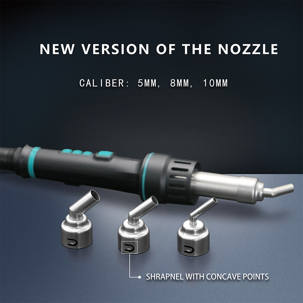 Sugon 8650/ 8630/8610DX-PRO Hot Air Soldering Station 45 องศาหัวฉีดโค ้ ง 5mm/8mm/10mm Bent Angle หั