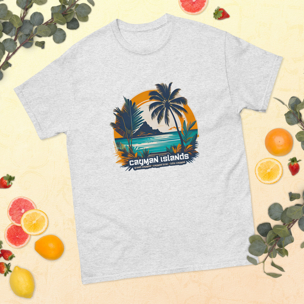 เสื้อยืดบุรุษ Cayman Islands Grand Cayman | เสื้อยืดคลาสสิค