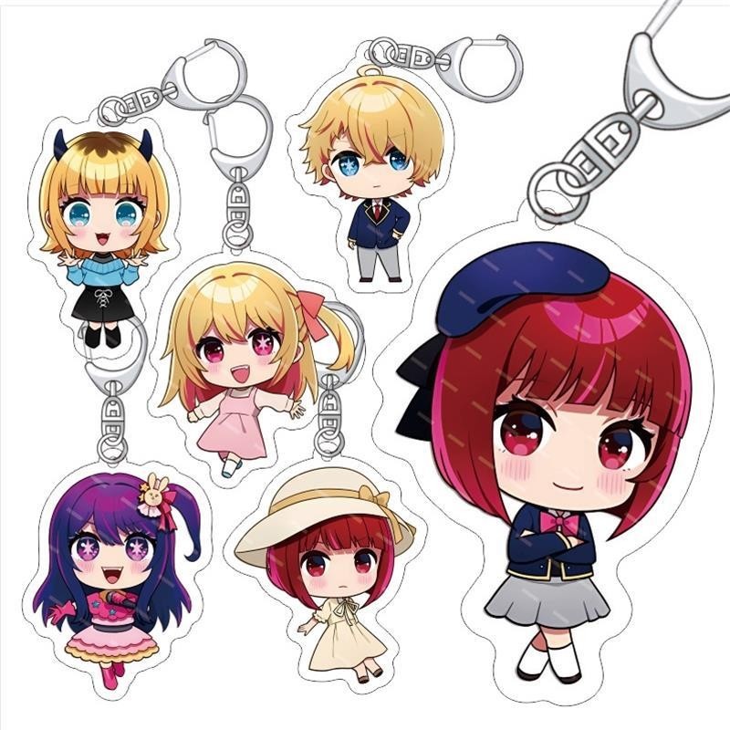 My Push Child Oshi no Ko พวงกุญแจจี้ Hoshino Akuya Hoshino Ruby Hoshino Ai อะคริลิค