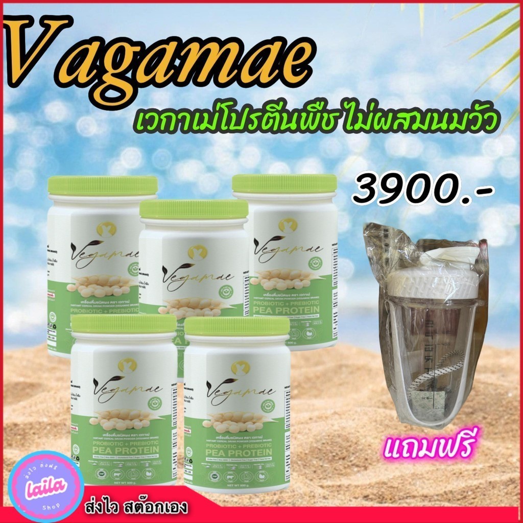 เก็บโคดลด 100.- Vegamea เวกาเม่โปรตีนพืช(5กป+แก้ว1ใบ) โปรตีนพืช คุมหิว อิ่มนาน