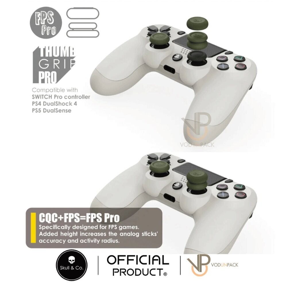 [Skull Co.] หุ้มอนาล๊อคแท้ Ps4 / PS5 / JoyPro Cap SET 6 ชิ้น Skull Co.(แท้) Playstation ซิลิโคนปุ่ม อนาล๊อค