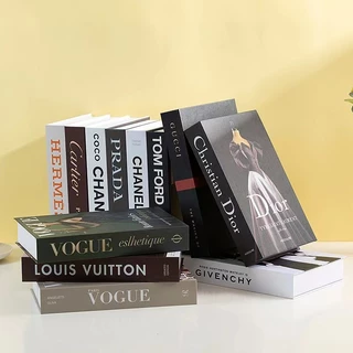 หนังสือปลอมตกแต่งบ้าน พร็อพหนังสือปลอม สไตล์โมเดิร์นสำหรับตกแต่ง มาเป็นเล่ม ลวดลายสวยงามคมชัด เหมือนจริง
