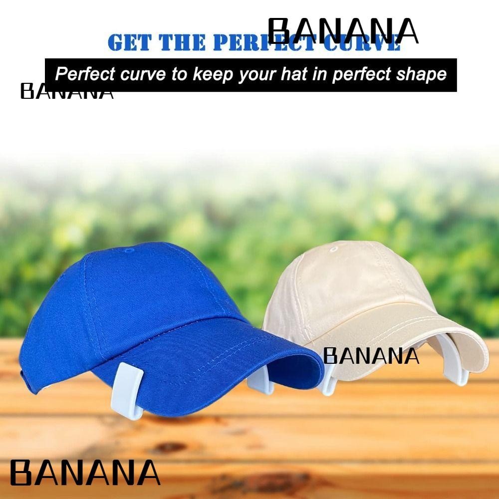 Banana1 หมวกบิล Bender, สีดําพลาสติก Brim Bender, หมวกปรับขนาดเทปลดหมวกสีขาว Curving Band Brim Shaper