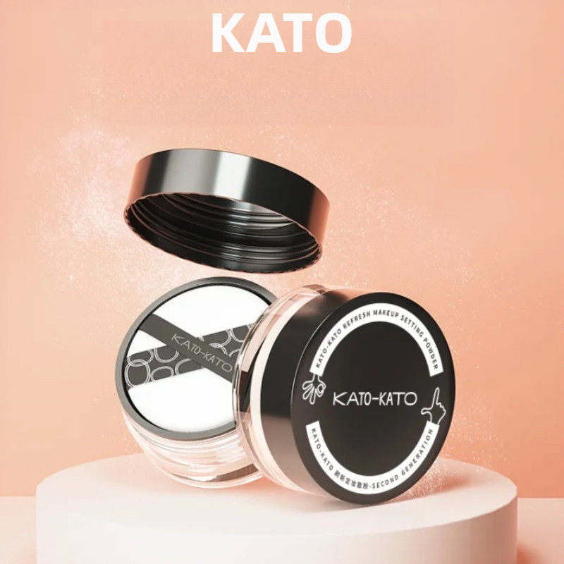 Kato Loose Powder Fast Makeup Setting No Fly Powder Oil Control และสดชื ่ น