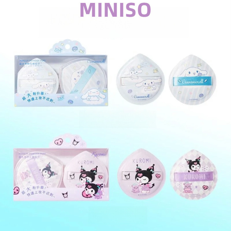 Miniso Sanrio Powder Puff Soft Powder ปราศจากแป ้ งเปียกและแห ้ ง