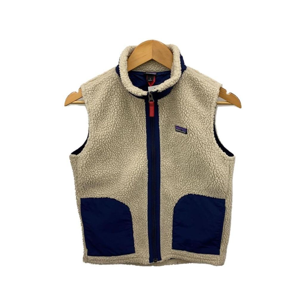 Patagonia Kids Vest L Polyester Beige 65619 Direct from Japan Secondhand