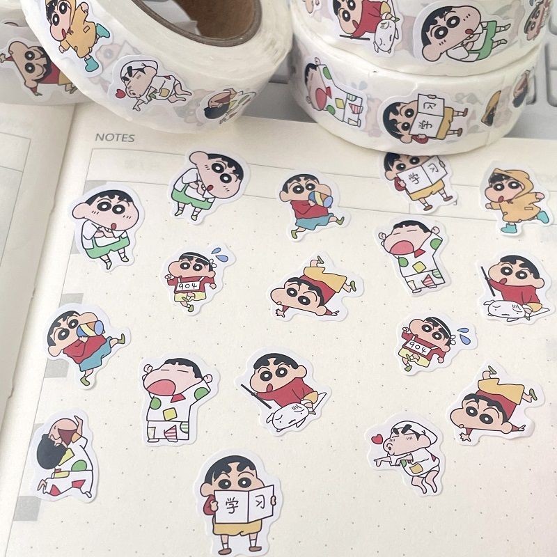 500 ชิ้น สติกเกอร์ม้วนกระดาษปิดผนึก DIY ตกแต่งโน้ตบุ๊ค โทรศัพท์ ขวดน้ำ ไอแพด กระเป๋าเดินทาง