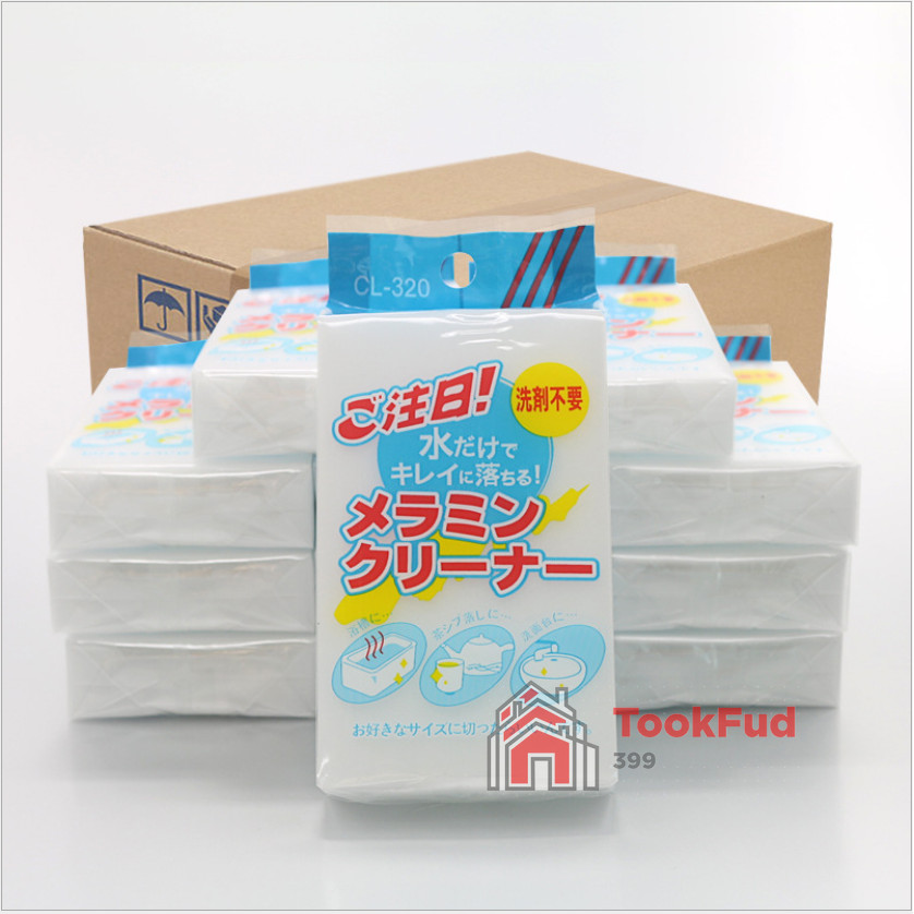 🔥ของแท้ 100% ฟองน้ำนาโนมหัศจรรย์ ฟองน้ำทำความสะอาดคราบต่างๆ บนหม้อ บนกระทะ สินค้