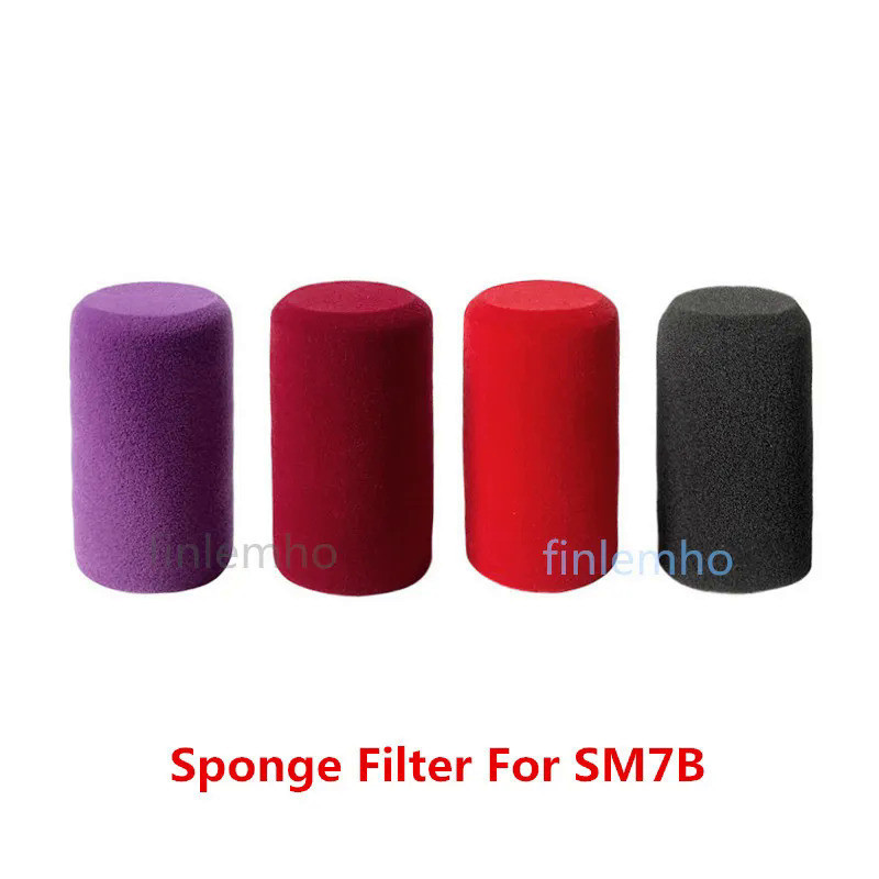 1pc ฟองน้ํากรองสําหรับ SM7B SR314 SM27 ไมโครโฟน Professional Recording Studio Broadcast 5 สี Wind Shield Cover