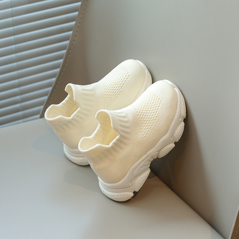 เด็กรองเท้าลําลองเด็กถุงเท้ารองเท้าผ้าใบผ้ายืดลื่นบนชายหญิงถุงเท้ารองเท้าระบายอากาศฤดูใบไม้ร่วง2024แฟชั่นใหม่21-30 - รูปที่ 3