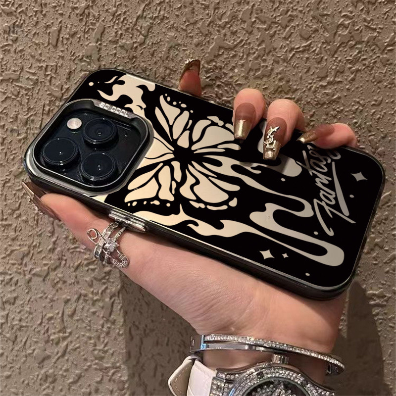 สําหรับ Xiaomi Mi 14 13 12 12T 13T Pro Mi 11 Lite 5G NE Poco F5 X5 X6 M6 F6 Pro Vintage Art Rose ดอกไม้ Graffiti ผีเสื้อ IMD สดดอกไม้โลหะกันกระแทก Hard Cover