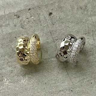 1 ชิ ้ น Bling Shine คลิปหูต ่ างหูเกาหลีเครื ่ องประดับอุปกรณ ์ เสริมสําหรับ Sweet Cool Girls