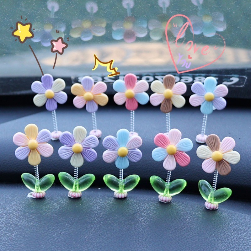 สร้างสรรค์หมุนกังหันลมขนาดเล็กติดรถเครื่องประดับ-น่ารักอัตโนมัติแดชบอร์ดอุปกรณ์ตกแต่ง - รูปที่ 4