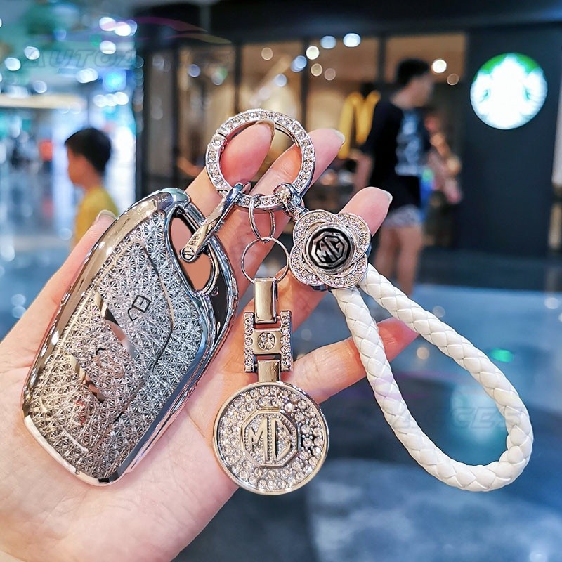 Twinkling TPU สําหรับ MG 3 5 6 ZS EV MG3 MG5 MG6 EZS HS PHEV EHS EP GS GT RX5 รถ Remote Key กล่องป้องกัน Key พวงกุญแจอุปกรณ์เสริม