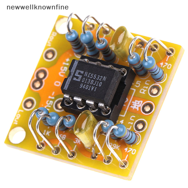 Newwellknownfine Dual OP Amp Board Preamp DC Amplification PCB สําหรับ NE5532 OPA2134 OPA2604 AD826 COD