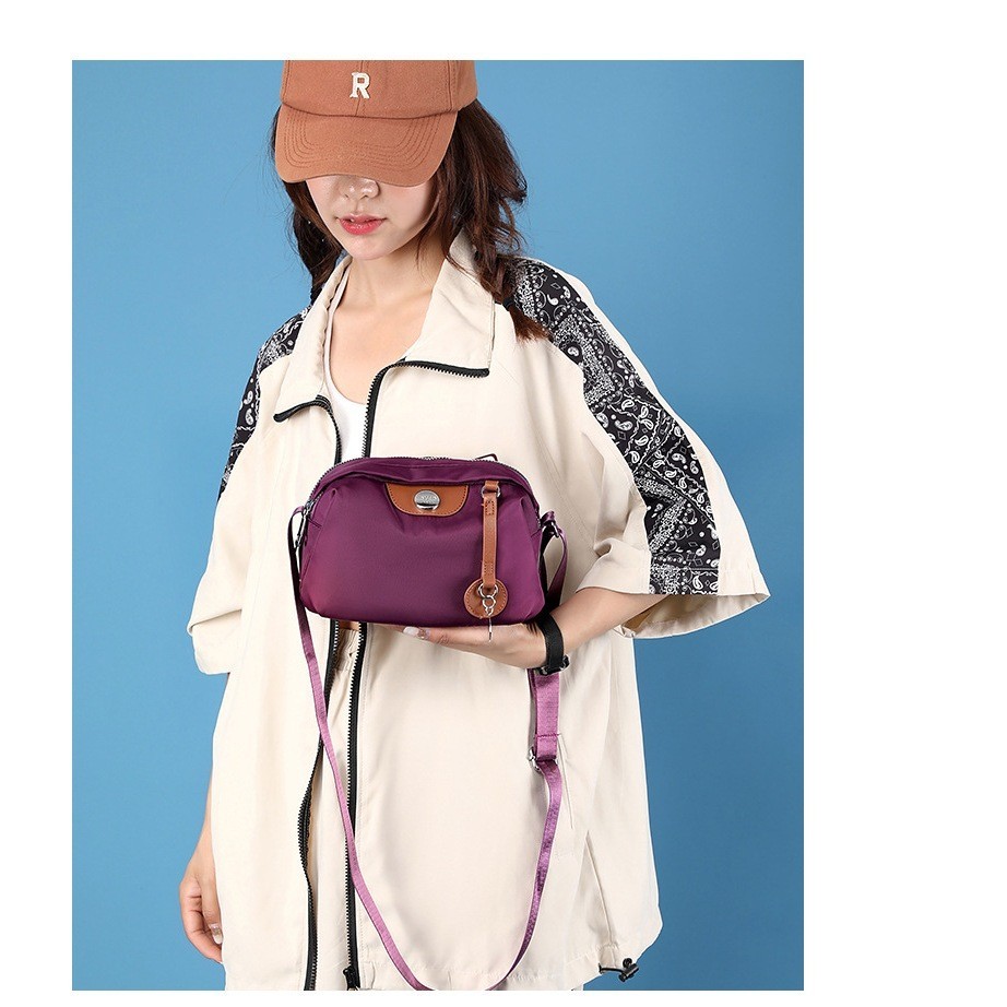 กระเป๋าสะพายไหล่ ผ้าไนล่อน ระบายอากาศ เหมาะกับการเดินทาง สําหรับผู้หญิง BB00486 - รูปที่ 3