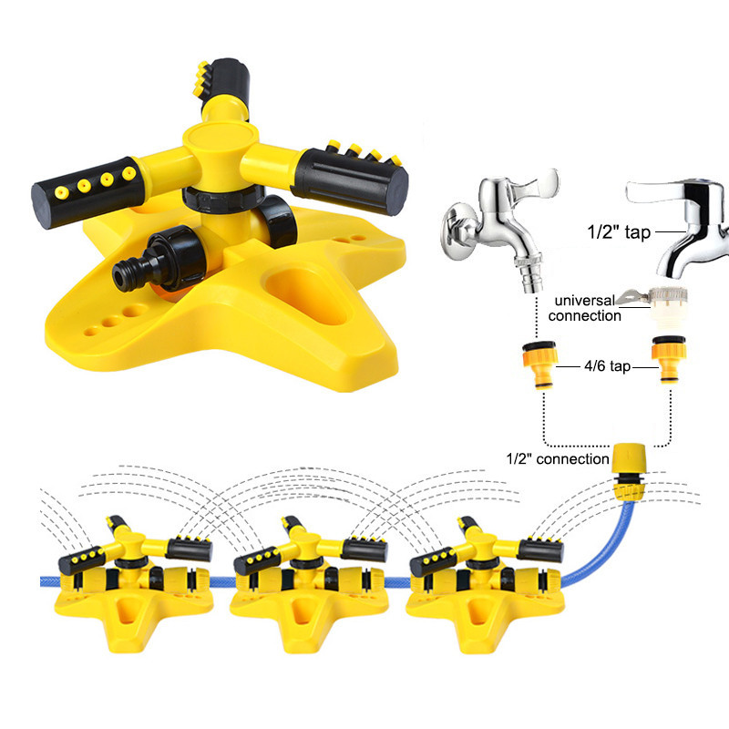 สปริงเกอร์ สปริงเกอร์สนามหญ้า Sprinkler หัวสปริงเกอร์ สปริงเกอร์ในสวนหมุนได้ 360องศา โหมดสเปรย์หลายแบบ สำหรับพืชชลประ ราคา ถูกที่สุด ดีลบีเคเค แกลเลอรีภาพที่ 6