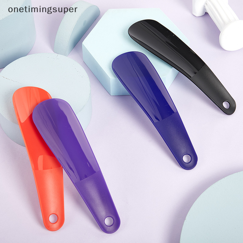 Onetimingsuper 1PCS พลาสติกสี Shoehorn ขี ้ เกียจรองเท ้ า Helper ยาวรองเท ้ า Lifter Shoehorn OTP
