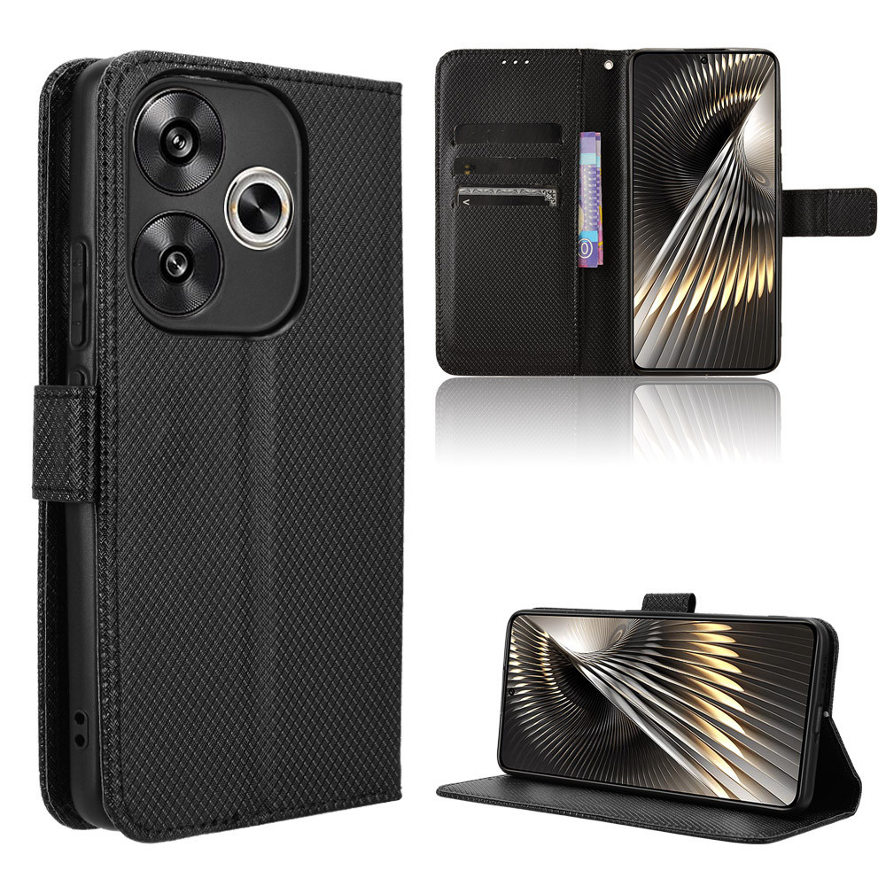 Flip Case Xiaomi POCO F6 Case Wallet PU Leather Back Cover Phone Casing Xiaomi POCO F6 Cover
