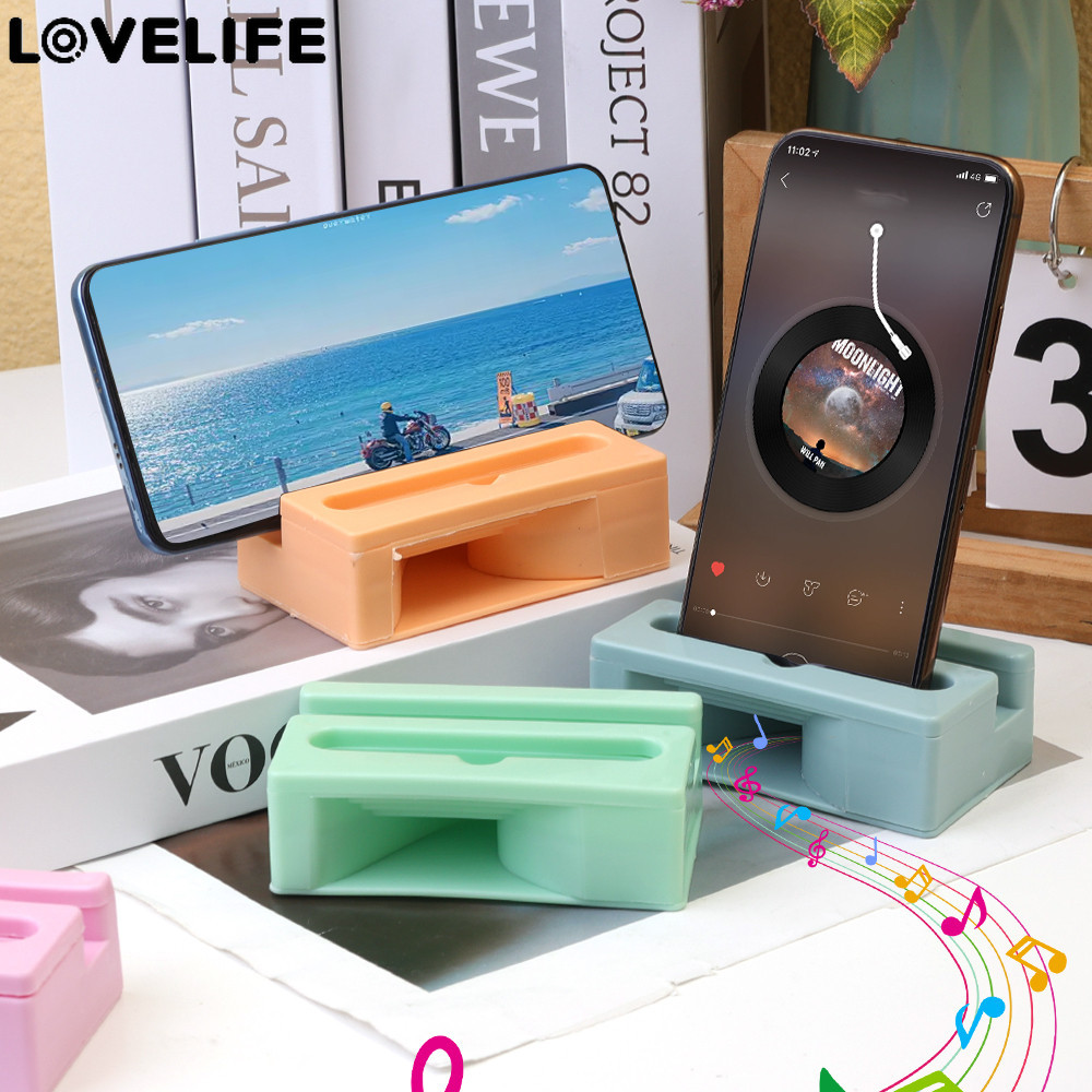 ที่วางโทรศัพท์ตั้งโต๊ะ 2 ใน 1 - ลําโพงโทรศัพท์มือถือ - เครื่องขยายเสียงมัลติฟังก์ชั่น - - โทรโข่งเสียง - ขายึดร