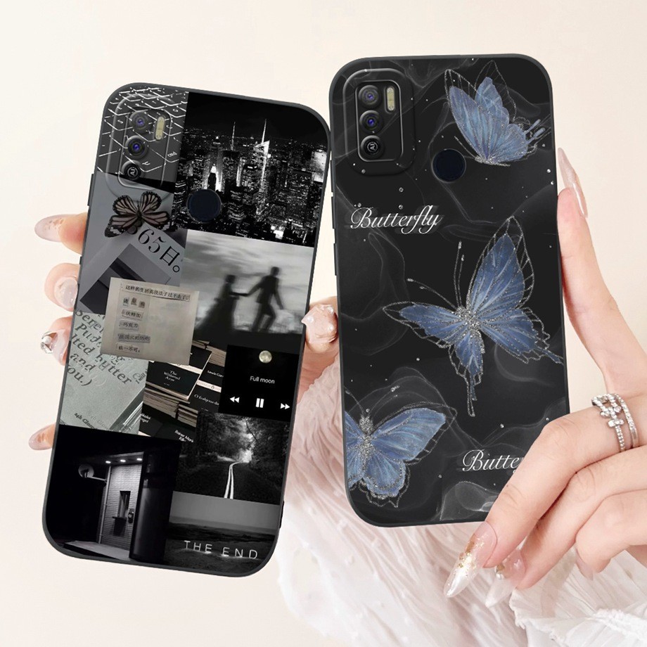 สําหรับ Tecno Spark 5 Air KD6a/Spark 6 Air Case ใหม่ล่าสุด 2024 ออกแบบรูปแบบซิลิโคนอ่อนนุ่มสําหรับสแควร์ปลอกเลนส์ Proective สําหรับ Tecno Spark5 Air Spark 6Air