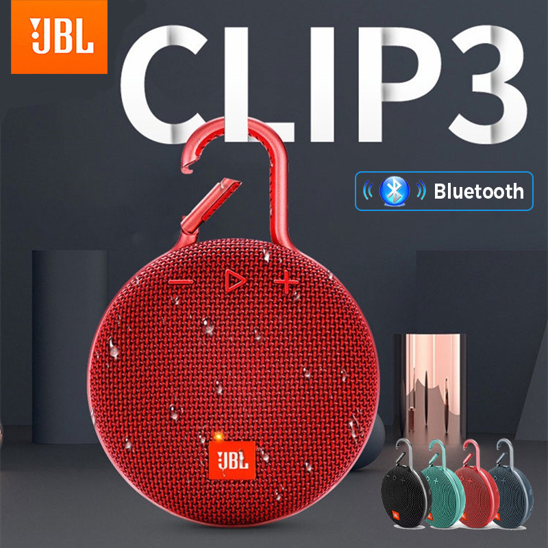 【 สต ็ อกพร ้ อม 】 CLIP 3 ลําโพงบลูทูธไร ้ สายแบบพกพาซับวูฟเฟอร ์ กันน ้ ําลําโพงไร ้ สาย