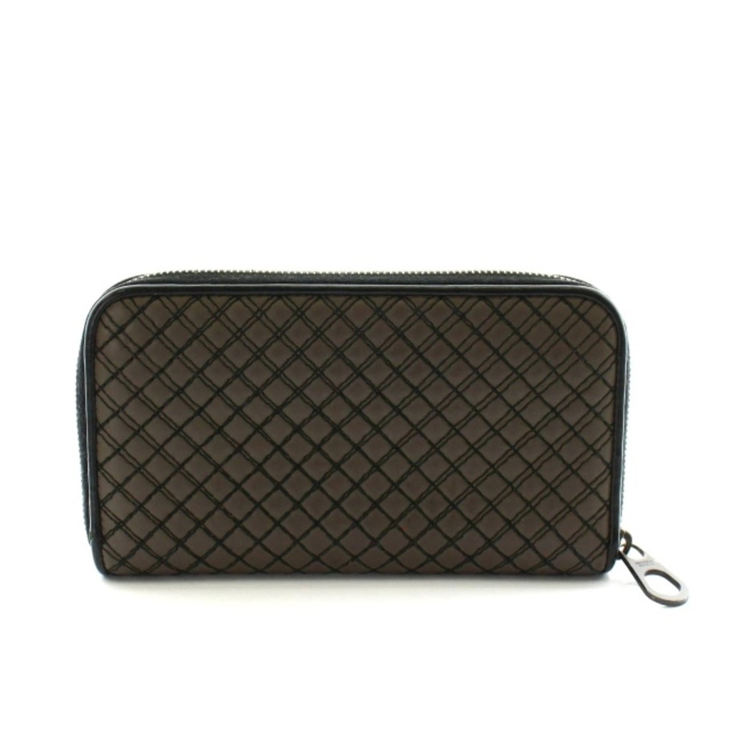 BOTTEGA VENETA long wallet quilted leather round zipper Direct from Japan Secondhand