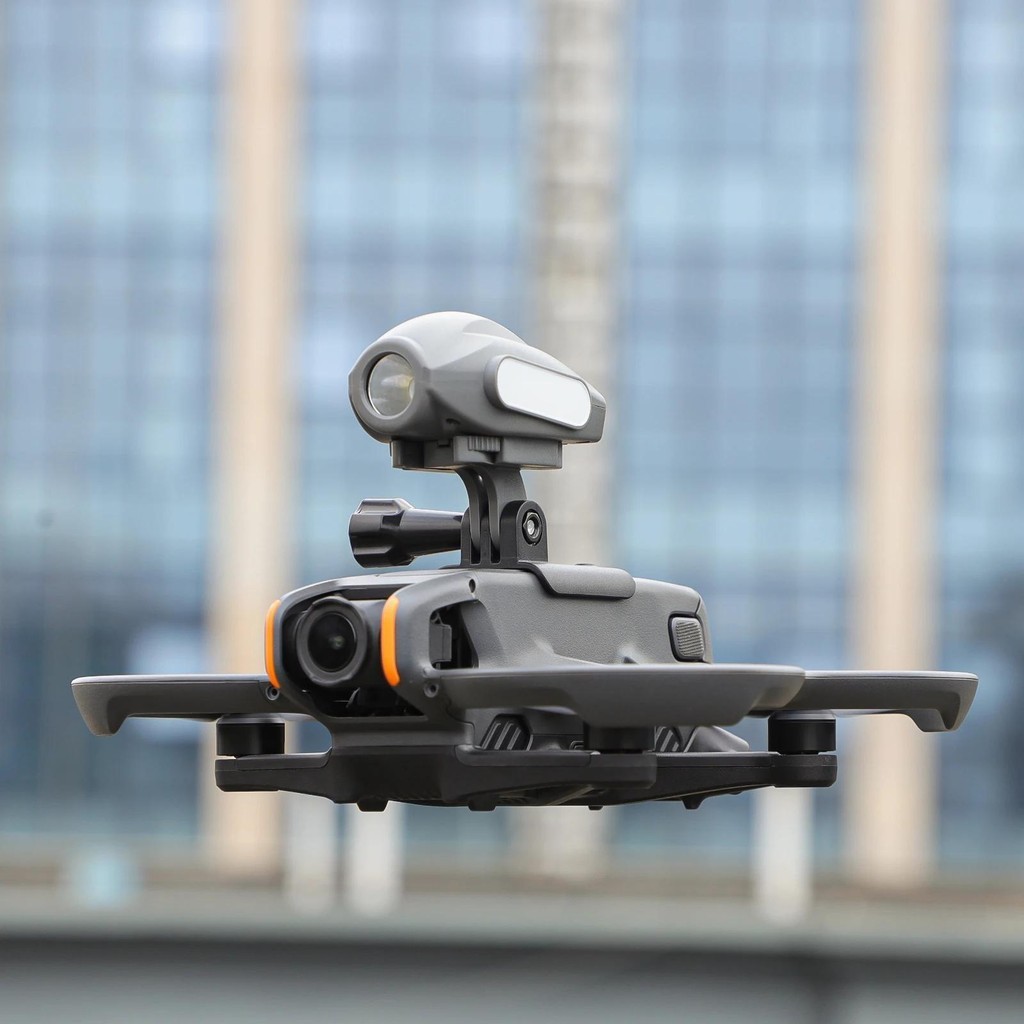 Sunnylife ไฟ Led Mount Gopro สําหรับ dji avata 2 กล้องวงเล็บด้านบน Gopro กล้องกีฬาอะแดปเตอร์ Mount Clamp Holder Fix ขยายไฟฉาย