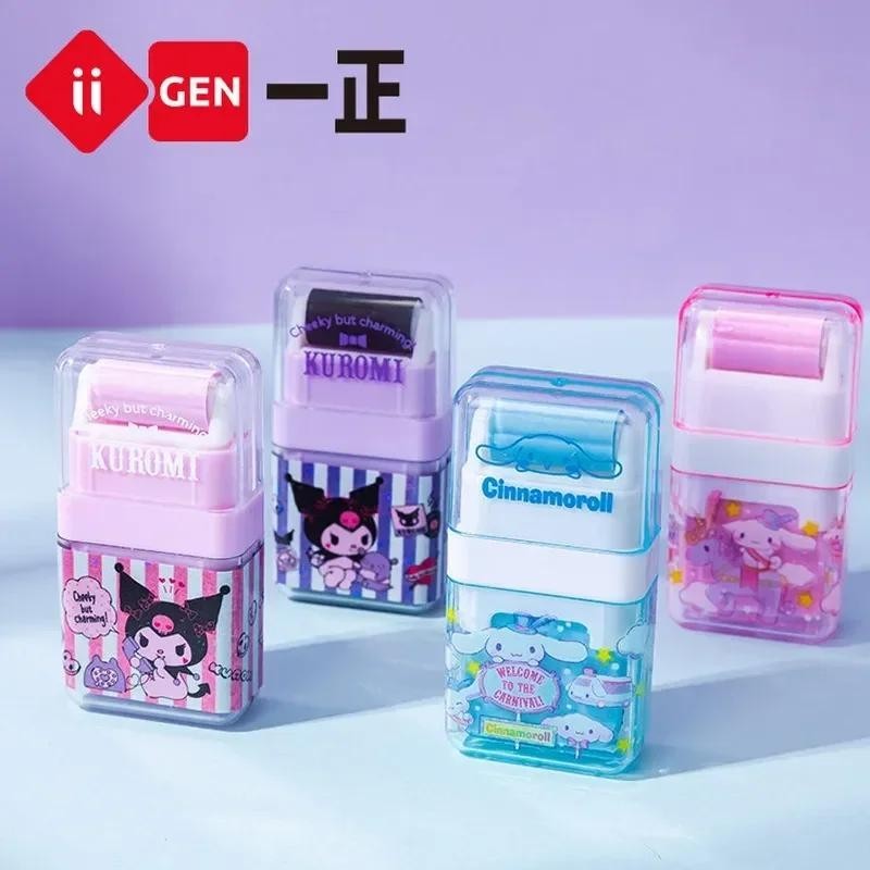 ใหม ่ Sanrio Roller ยางลบ Kuromi Kawaii นักเรียนเครื ่ องเขียนการ ์ ตูนน ่ ารักเด ็ กยางลบยางโรงเรียนอุปกรณ ์ สํานักงาน