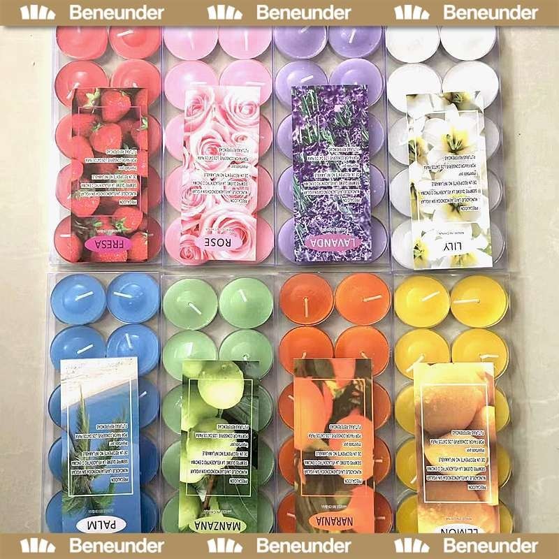 เทียนหอม เทียนสปา เทียนทีไลท์ กลิ่นดอกไม้ เทียนทีไลท์แพ็ค10ชิ้น Tea light Candle