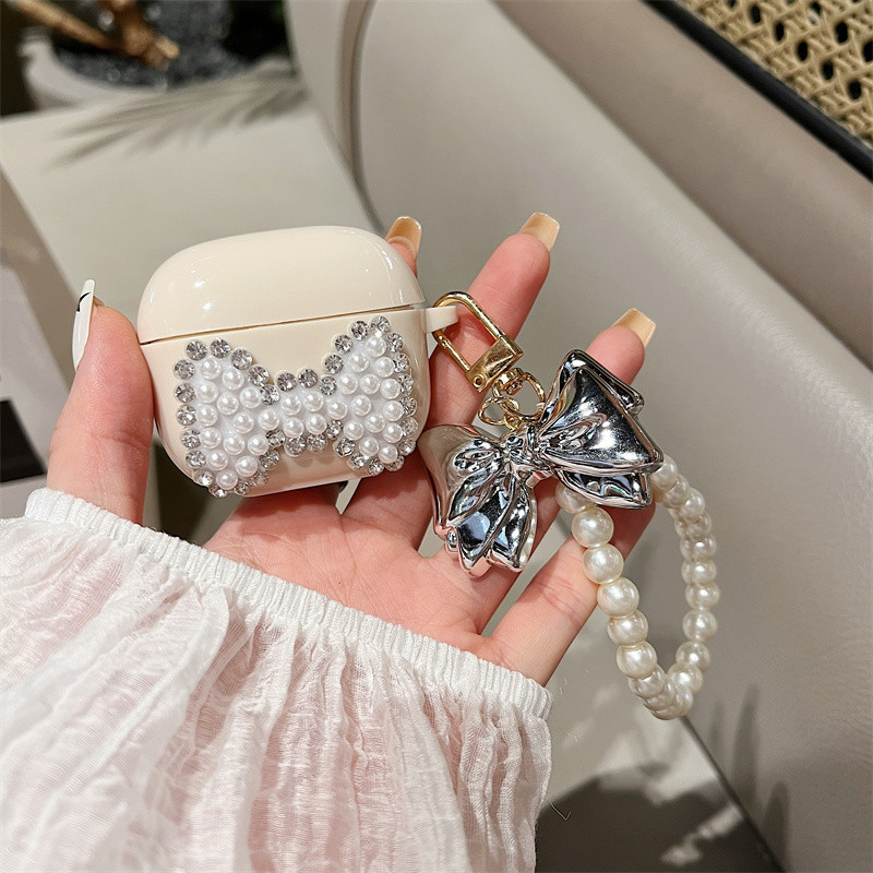 เคสหูฟัง Lenovo LP40 LP40S LP40 Pro LP40 Plus เคส Case สําหรับ หูฟังใหม ่ น ่ ารักโบราณผีเสื ้ อสีขา