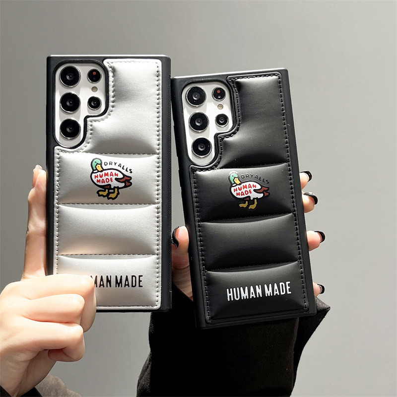 ใหม ่! แฟชั ่ น “ Human Made ” ผ ้ าฝ ้ ายเติมลงแจ ็ คเก ็ ตเคสโทรศัพท ์ สําหรับ Samsung S24 Ultra S23 Ultra S24 + S23 Plus S22U ฝาครอบกันกระแทก
