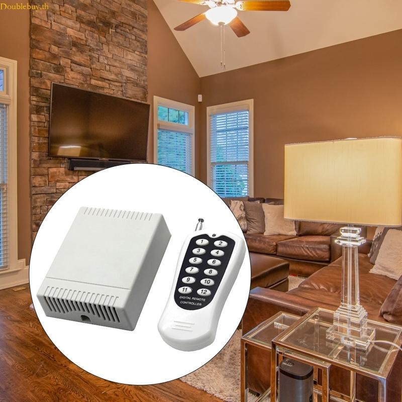 Doublebuy สําหรับ DC 12V 12 สําหรับ CH ช ่ อง RF รีโมทคอนโทรลสวิทช ์ รีโมทคอนโทรล S