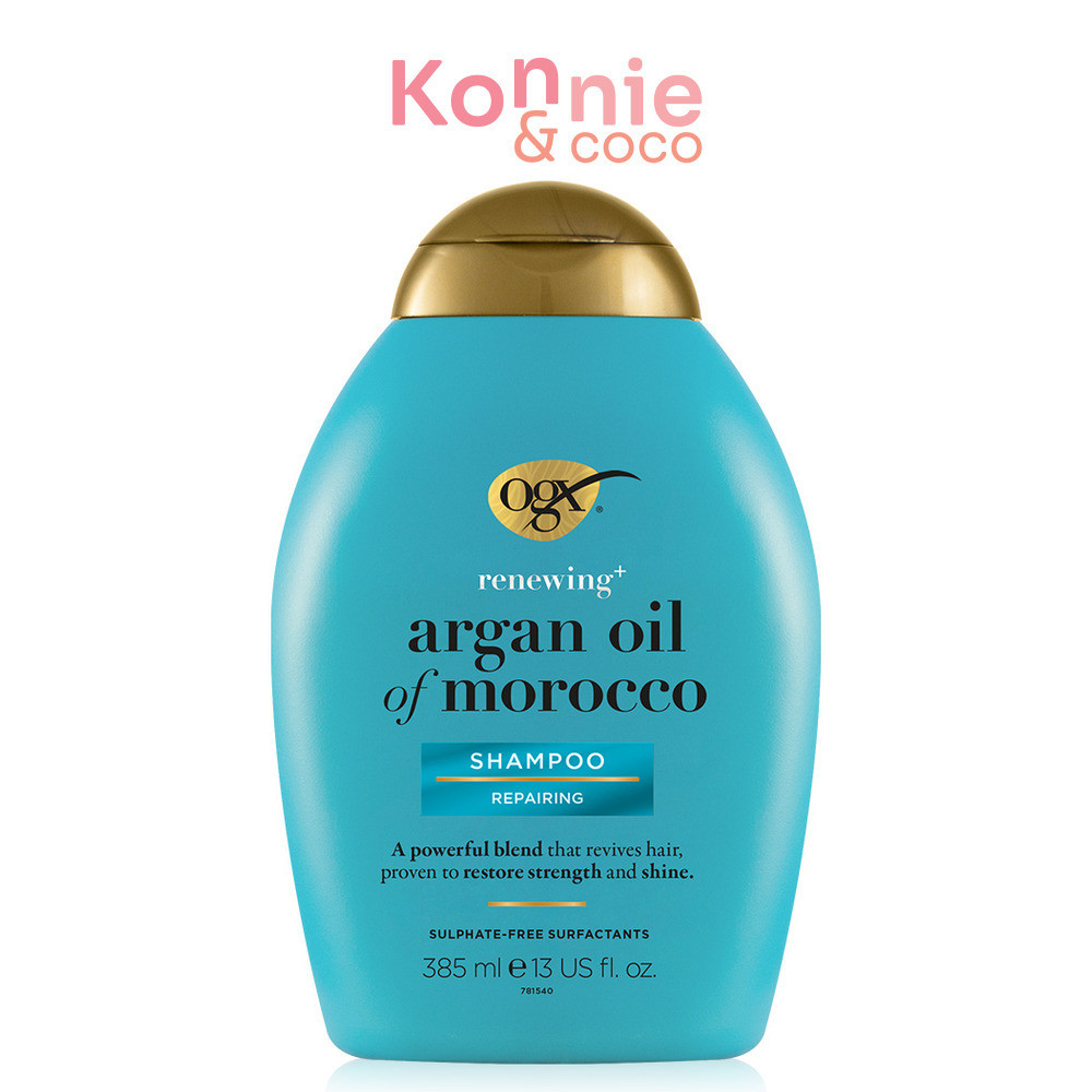 OGX Renewing Argan Oil Of Morocco Shampoo Repairing 385ml โอจีเอ็กซ์ แชมพู.
