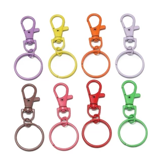 St. kunkka 5 ชิ ้ น 25 มม . พวงกุญแจสีลูกกวาดพร ้ อมพวงกุญแจสําหรับอุปกรณ ์ เสริมพวงกุญแจ DIY