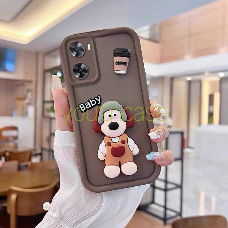 เคส oppo a57 /a77/a77s เคสโทรศัพท์สุนัข 3D Headmaster สําหรับเคส oppo a57 เคส oppo a77 a77s น่ารัก