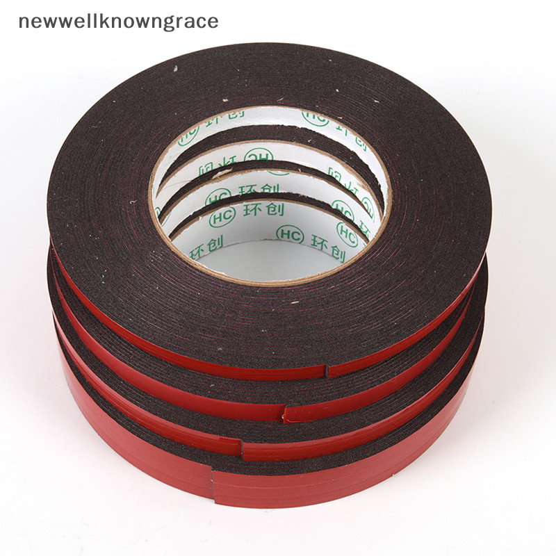 Newwellknowngrace 10M เทปกาวกาวสองหน้าถาวรที่แข็งแกร่ง Super Sticky พร้อมซับสีแดง TH