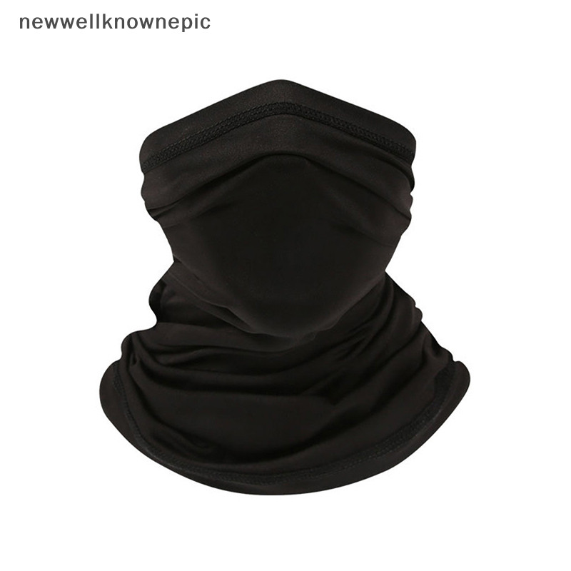 Newwellknownepic ผ้าพันคอป้องกันรังสียูวีผ้าไหมน้ําแข็งหน้าปกคอหลอดแห้งเร็วตกปลากลางแจ้งขี่จักรยาน Face Wrap Cover Breathable TH