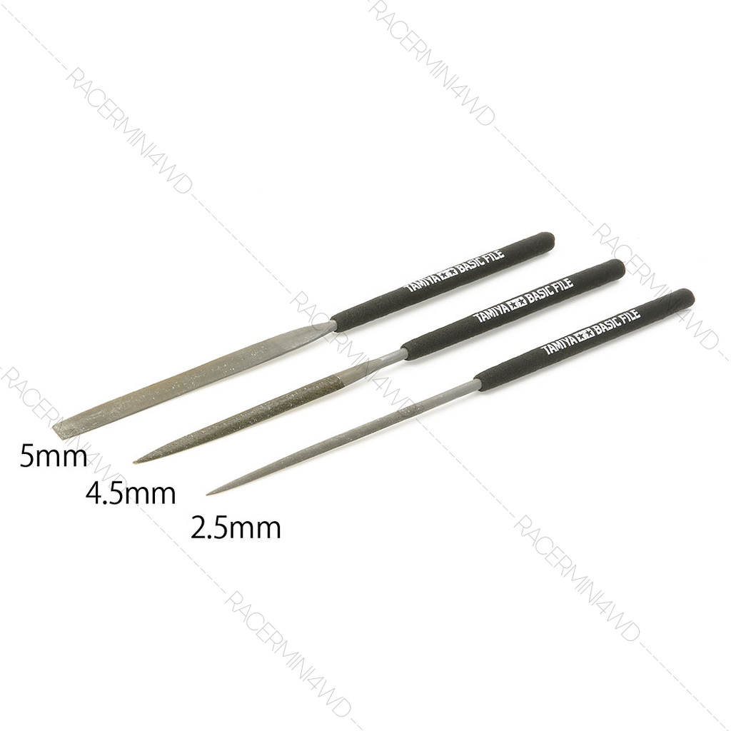 TAMIYA 74104 Basic File Set (Smooth Double-Cut) ตะไบทามิย่าแท้