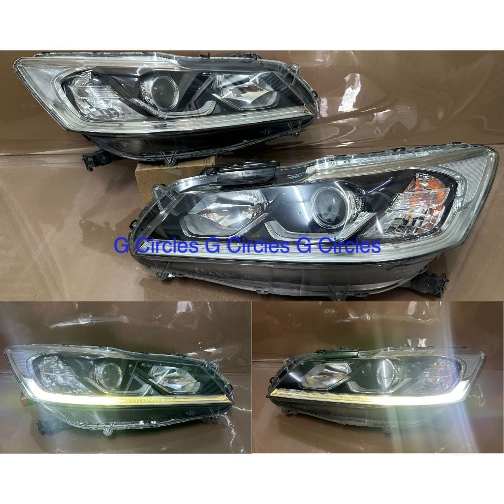 JDM Honda Accord T2A 2.4 2013 - 2019 ไฟหน้าไฟ Lampu Depan LED DRL 1 คู่ KOITO