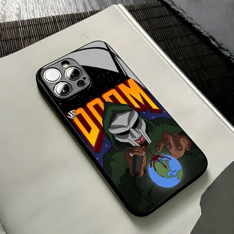 Mf DOOM Rapper เคสโทรศัพท์สําหรับ iPhone 15 13 12 14 11 Pro Max Mini X Xr Xs 8 Plus แก้วกรณี