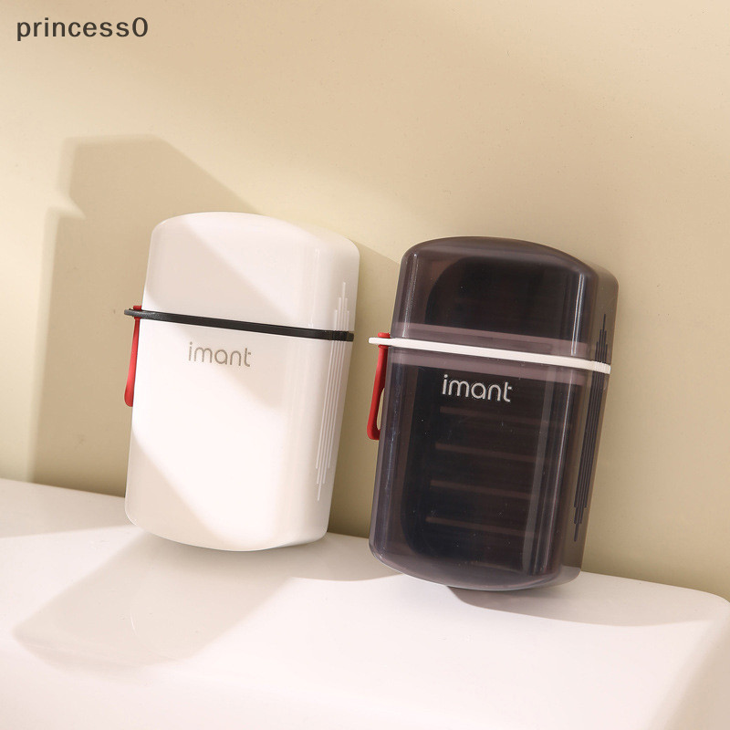 Pri จานสบู่แบบพกพาพร้อมท่อระบายน้ําน้ําปิดผนึกกล่องเก็บกันน้ําห้องน้ําบ้านห้องน้ํากล่องสบู่ถาด Organizer TH
