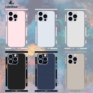 สีเดียวกับ IP15Pro Decal Skin Back Protector พร้อมฟิล์มด้านข…